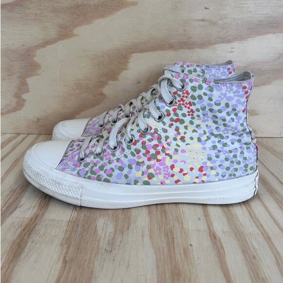Converse All Star -CT Hi Floral Print -Sneakers -Multicolor -Women's -9 -A01594C - Picture 4 of 10